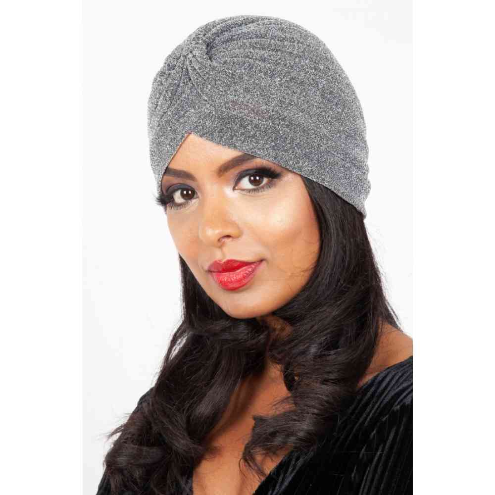 Voodoo Vixen - Leila Sparkle Turban - Silver coloured